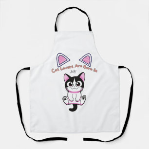 Tablier Les amoureux des chats mignons naissent en juillet