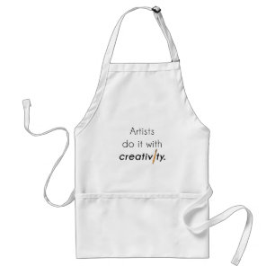 Tablier Les artistes le font avec créativité
