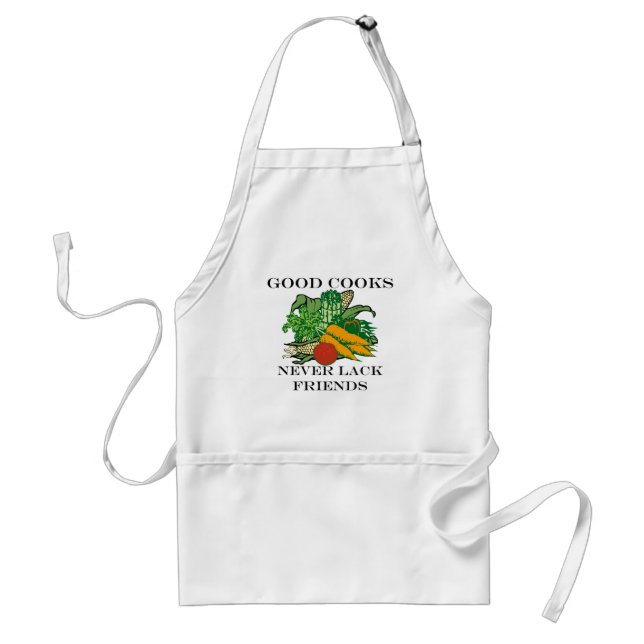 Tablier Les bons cuisiniers ne manquent jamais d'amis (Devant)