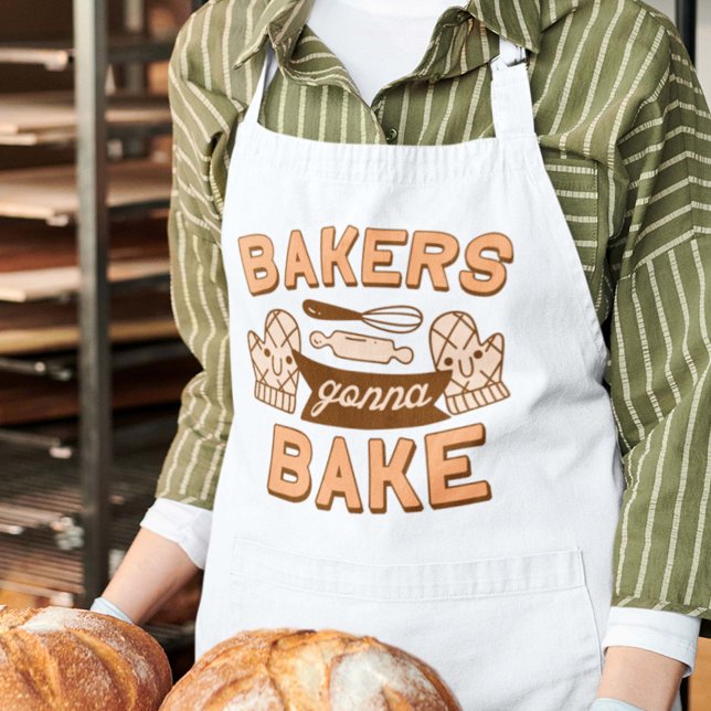 Tablier Les boulangers vont cuire au four Adulte Apron (Créateur téléchargé)