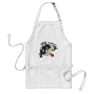 Tablier LES CHATS sont des gens aussi, Chat et BILLES