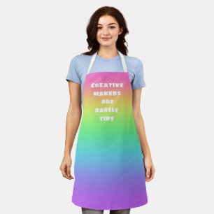 Tablier Les créateurs sont rarement Tidy Rainbow Apron