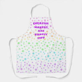 Tablier Les créateurs sont rarement Tidy Rainbow Dots Apro