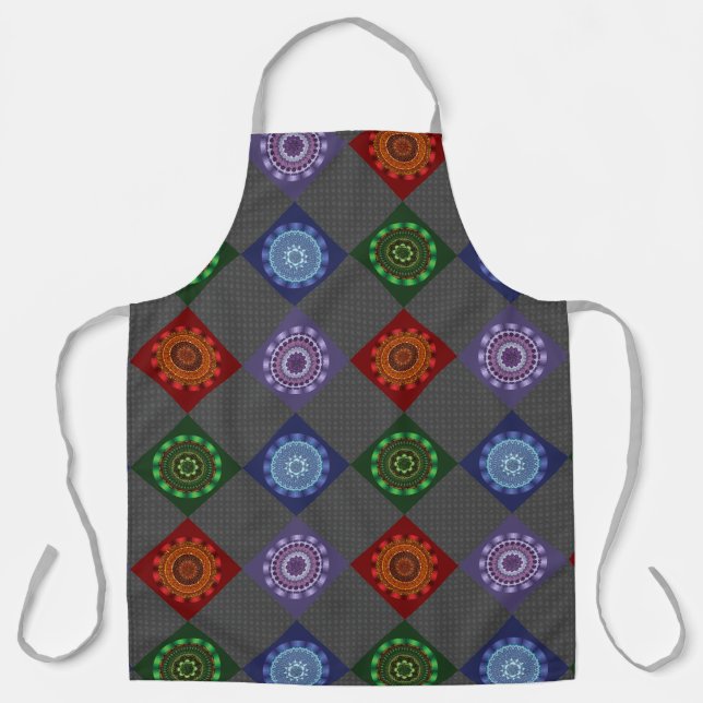 Tablier Les éléments Mandalas Tout-Sur-Imprimé (Recto)