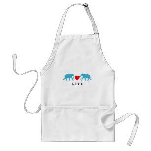 Tablier Les éléphants en amour