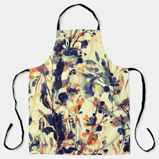 Tablier Les empreintes de la nature : Feuilles floraux san