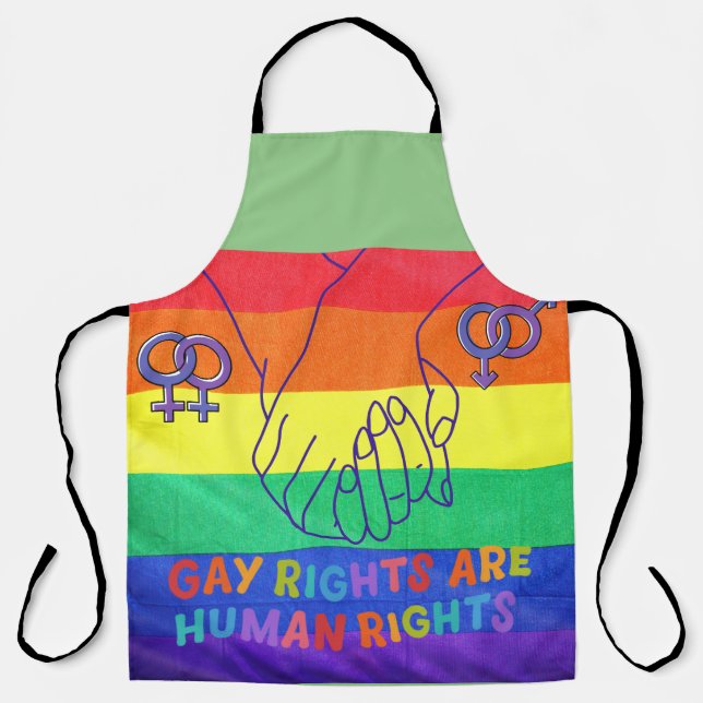 Tablier Les gays ont des droits (Recto)
