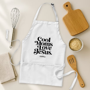 Tablier Les mamans cool aiment Jésus