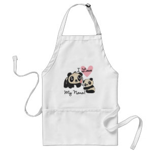 Tablier Les pandas I aiment ma Nana