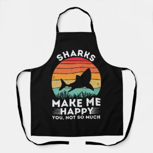 Tablier Les requins me rendent heureux, vous pas tant que