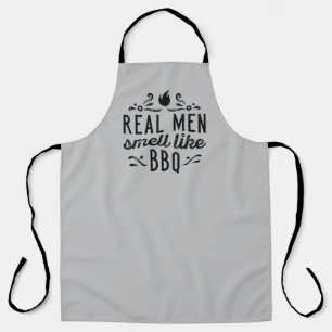 Tablier Les vrais hommes sentent comme le barbecue
