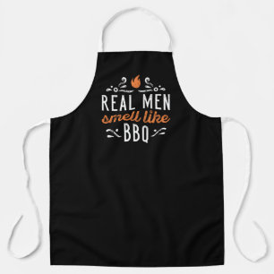 Tablier Les vrais hommes sentent comme le barbecue