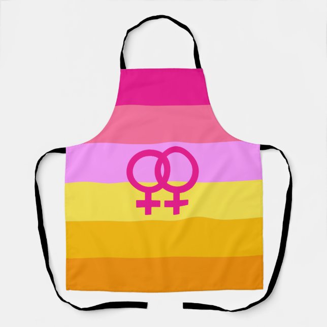Tablier Lesbienne Dawn Pride Femmes qui aiment les femmes (Recto)