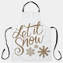 Tablier Let It Snow Winter / Holiday apron