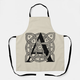 Tablier Lettre A Vintage Monogramme De Noeud Celtique