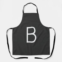 Lettre initiale noire Monogramme moderne