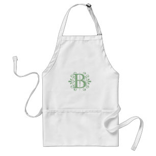 Tablier Lettres alphabétiques - lettre B - blanc