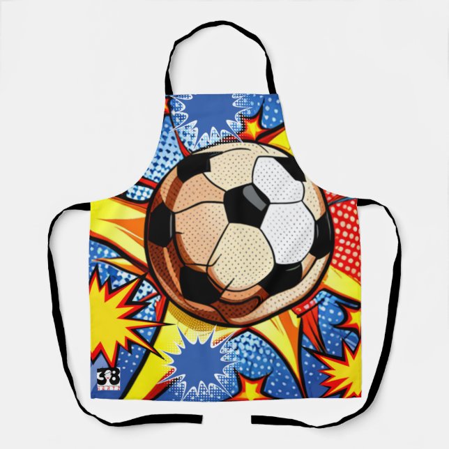 Tablier L'explosion du football (Recto)