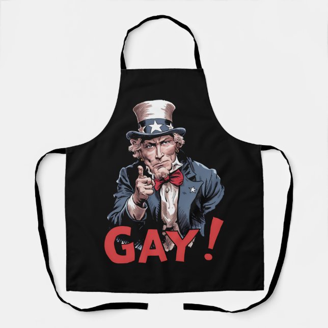Tablier LGBT Gay Ally Pride Mois drôle (Recto)