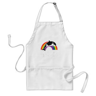 Tablier LGBT Orca Whale It's Orcay To Be Gay Rainbow Gay P
