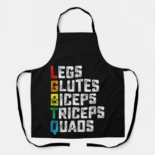 Tablier LGBTQ Jambes Fessiers Biceps Triceps Quadriceps Dr