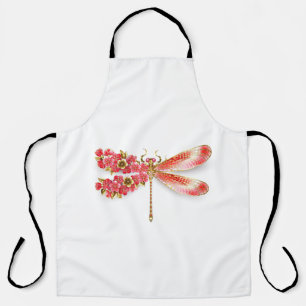 Tablier libellule de fleurs avec sakura de bijoux