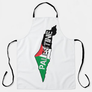 Tablier Libérez la Palestine Drapeau sur la carte Palestin