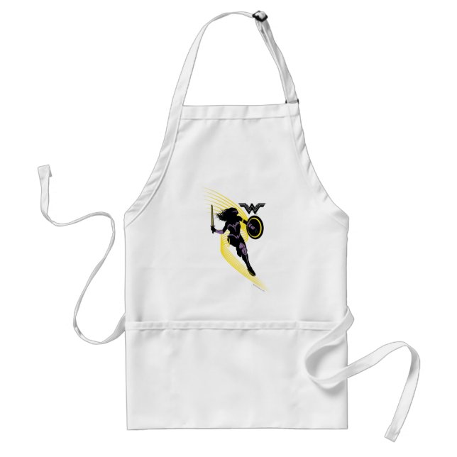 Tablier Ligue de Justice | Wonder Woman Icon Silhouette (Devant)
