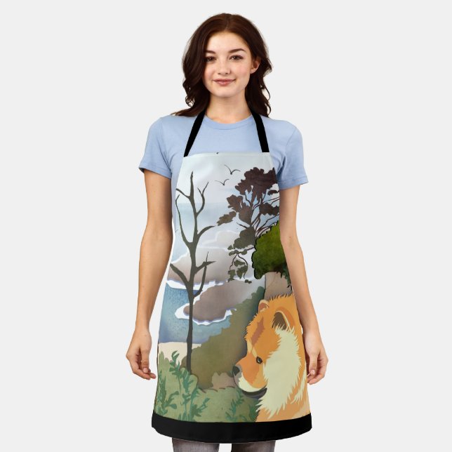 Tablier LIL HEATHER Chow -Apron en 3 tailles (Porté)