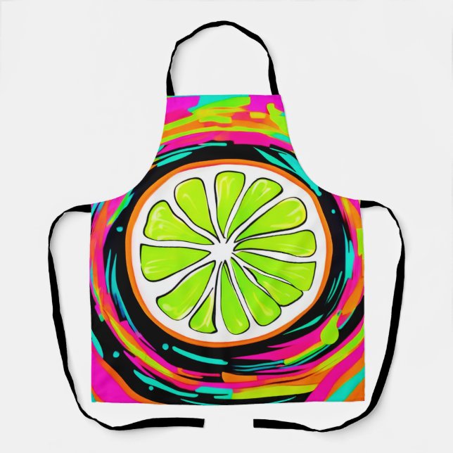Tablier Lime Slice Pop Art (Recto)