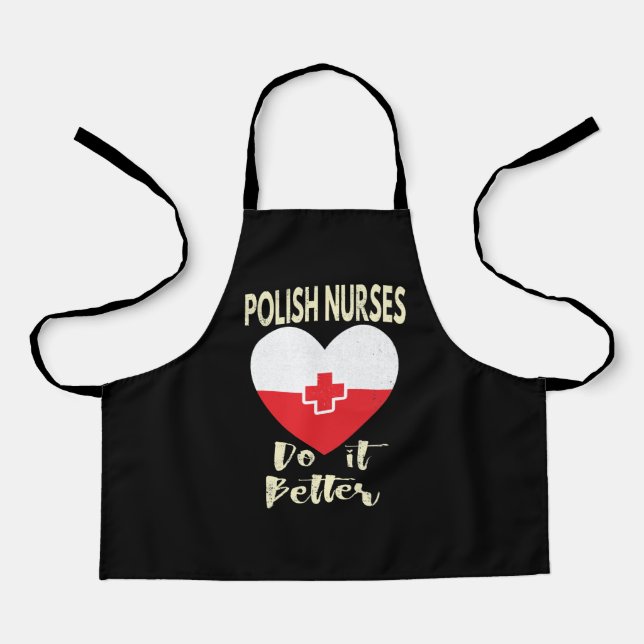 Tablier L'Infirmière Polonaise RN De Pologne Sont Les Meil (Recto)