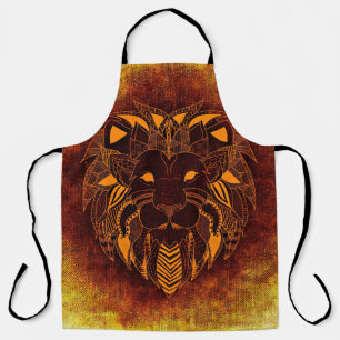Tablier Lion animal sauvage abstrait