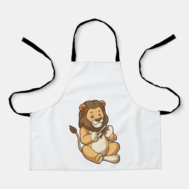 Tablier Lion avec flèches à ongles (Recto)