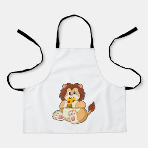 Tablier Lion avec morceau de Salami Pizza.PNG