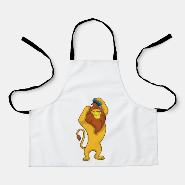 Tablier Lion avec peigne (Recto)