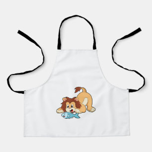 Tablier Lion avec poisson