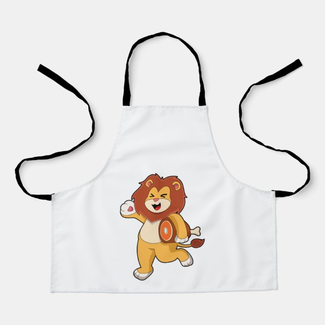Tablier Lion avec viande (Recto)