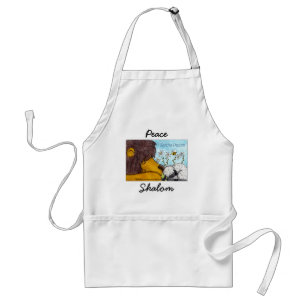 Tablier Lion et agneau paix douce