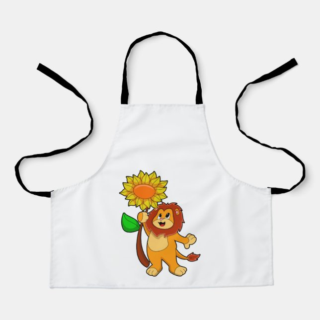Tablier Lion with Flower (Recto)