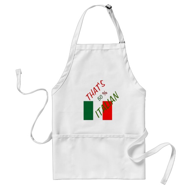TABLIER L'ITALIE APRON PERSONNALISER 50% ITALIEN (Devant)