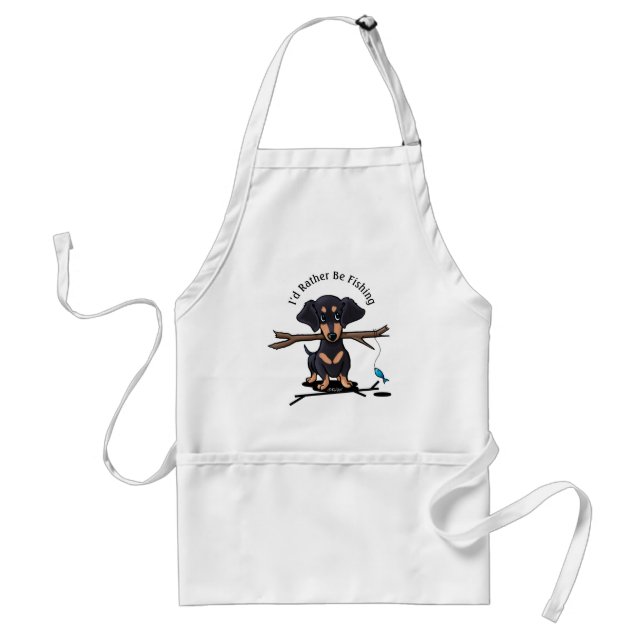 Tablier Little Black et Tan Doxie Apron (Devant)