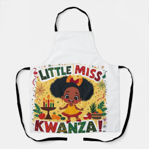 Tablier Little Miss Kwanza Afro American Kwanaz héritage