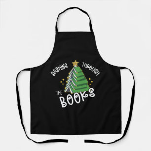 Tablier Livre Lover Christmas Tree Lecture