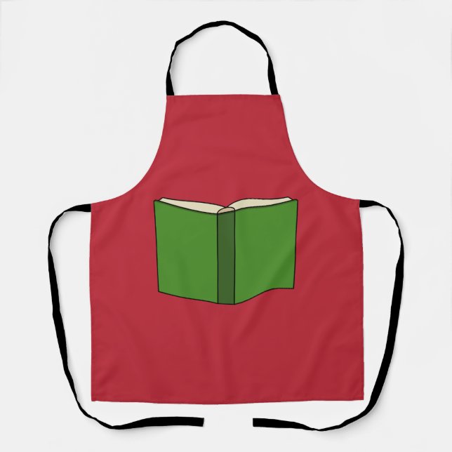 Tablier Livre vert de dessin (Recto)