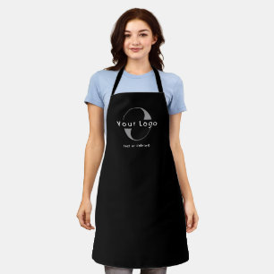 Tablier Logo Black Business + texte Marque de l'entreprise