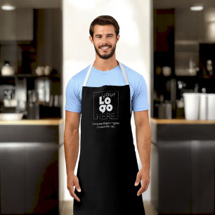 Tablier Logo blanc de l'entreprise personnalisée sur l'uni