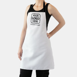 Tablier Logo d'affaires moderne en noir et blanc