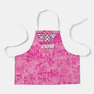 Tablier Logo de la bande dessinée Wonder Woman Pink
