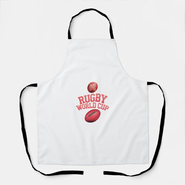 Tablier Logo de la Coupe du monde de rugby avec placement  (Recto)