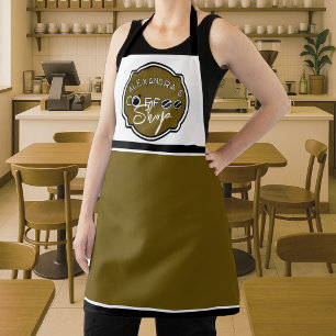 Tablier Logo de salon de café maison/entreprise personnali